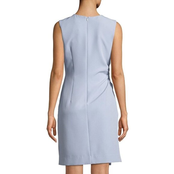 Milly Sherry Sleeveless Ruched Mini Dress in Cloud Blue 2 Womens - Picture 12 of 12